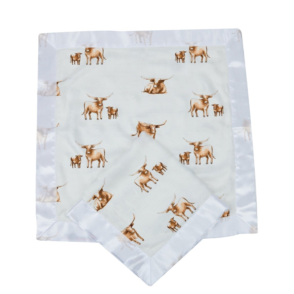 Newcastle Classics Longhorn Newcastle Security Blanket for Comfort and Cuddles for Babies - 