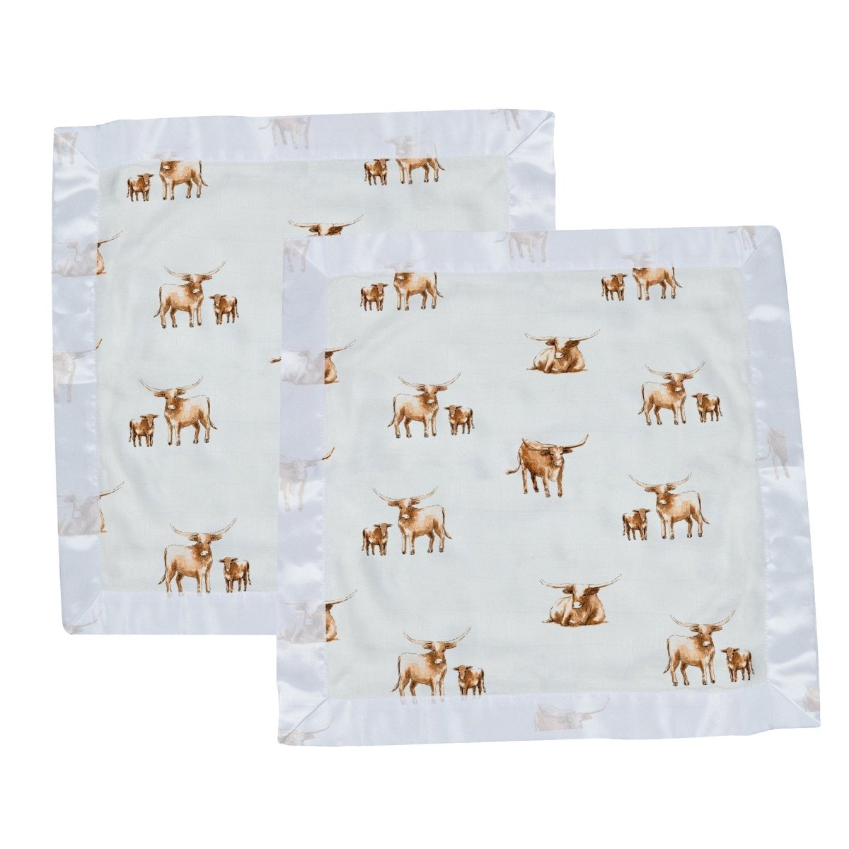 Newcastle Classics Longhorn Newcastle Security Blanket for Comfort and Cuddles for Babies - 