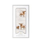 Newcastle Classics Longhorn Swaddle Soft Bamboo Muslin Blanket for Modern Parents - Baby & Toddler > Swaddling & Receiving Blankets Bamboo Swaddle