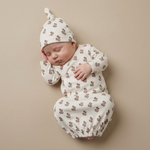 Organic Kimono Infant Sleep Gown - Loom by Makemake Organics
