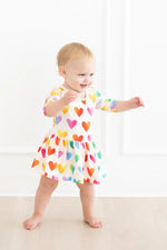 Mila & Rose ® Lotta Love 3/4 Sleeve Twirl Bodysuit - 