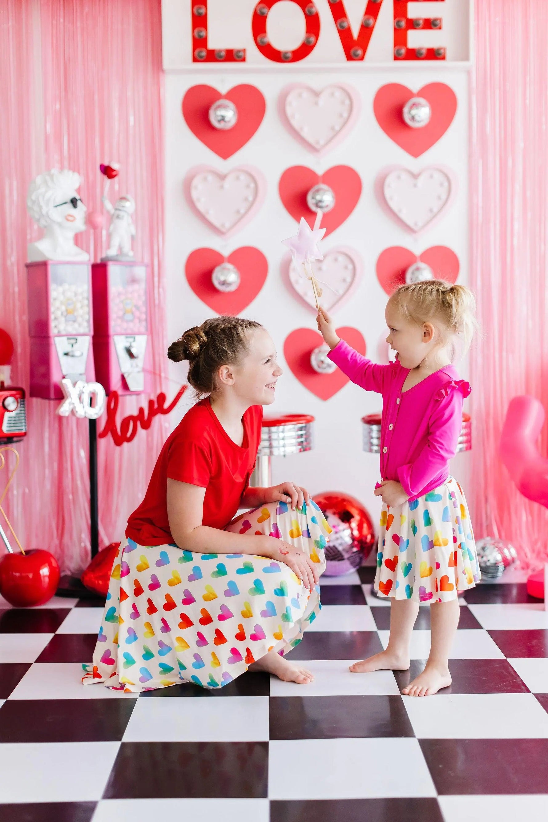 Lotta Love Twirl Skort - Red, Pink, Party Supply, Balloon, Event | Everetts Place