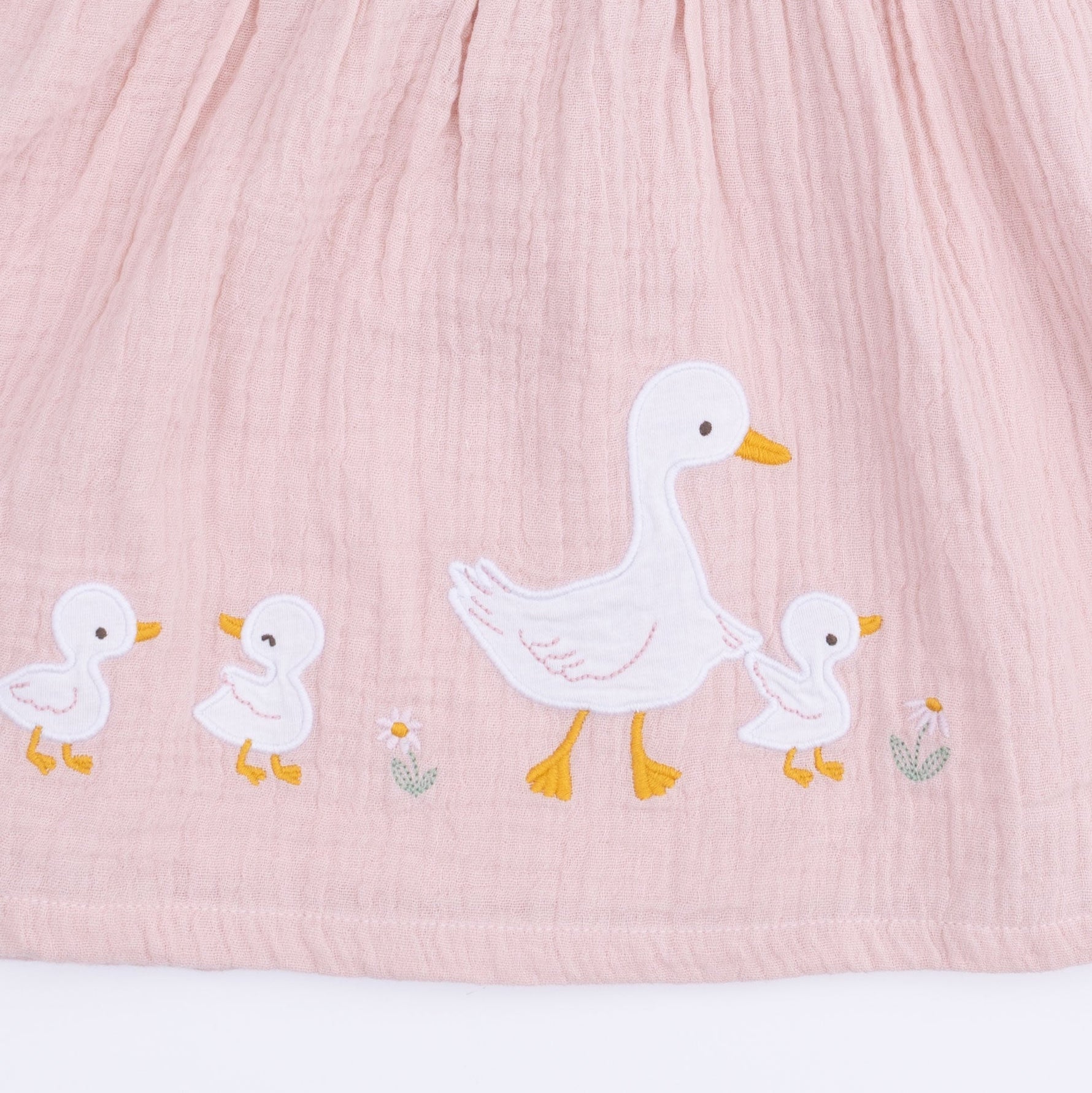 Angel Dear Lotus Flower Ducklings - Ruffle Sleeve Dress and Bloomer with Sunhat - 