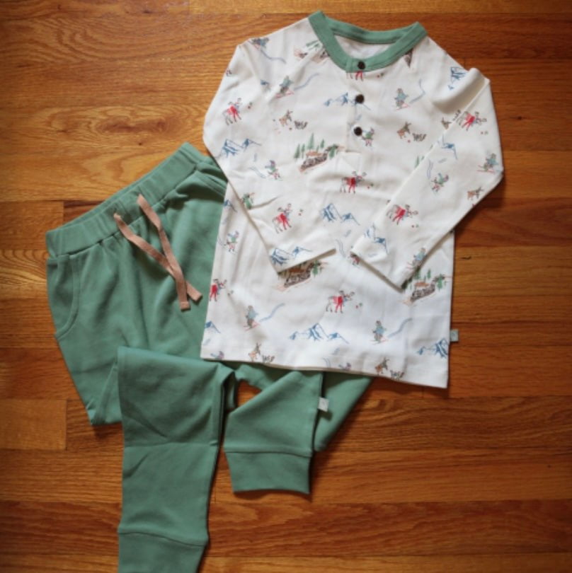 Finn + Emma lounge pants | basil green - 