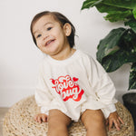 Little Joy Co. Love Bug Bamboo Sweatshirt Romper - 