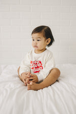 Little Joy Co. Love Bug Bamboo Sweatshirt Romper - 