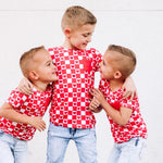 DREAM BIG LITTLE CO LOVE CHECKZZZ EXCLUSIVE DREAM POCKET TEEEveretts Place