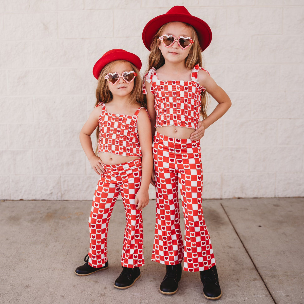 DREAM BIG LITTLE CO LOVE CHECKZZZ EXCLUSIVE DREAM SMOCKED FLARE SETEveretts Place