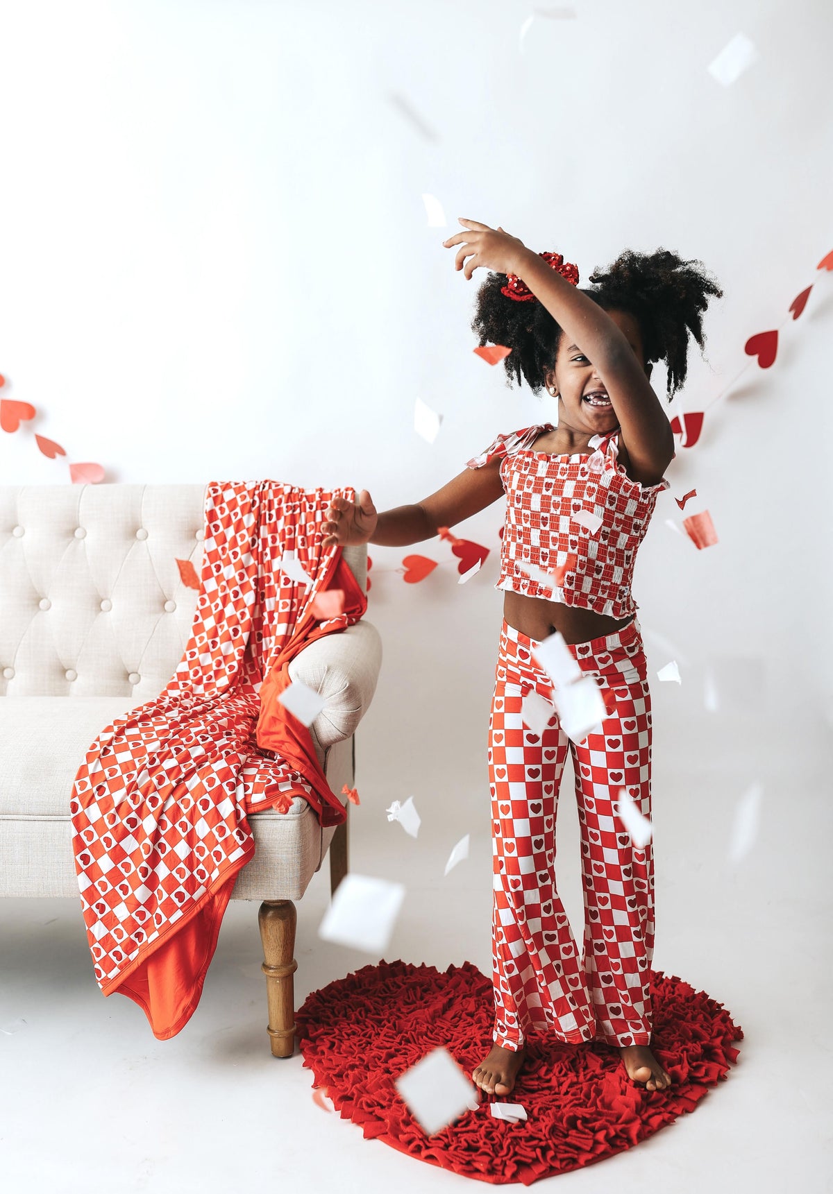 DREAM BIG LITTLE CO LOVE CHECKZZZ EXCLUSIVE DREAM SMOCKED FLARE SETEveretts Place