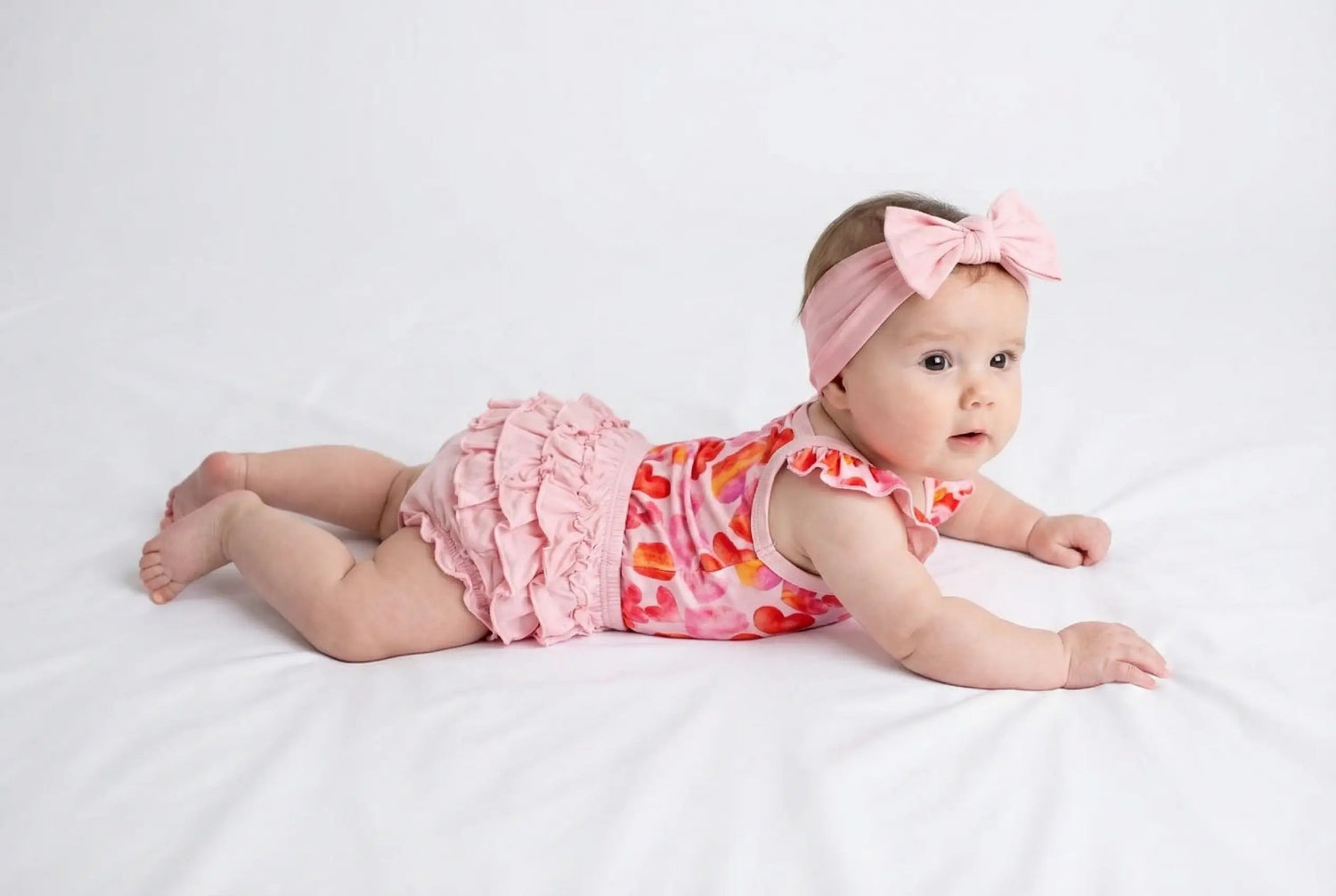 Love Hearts Bloomer Set - Baby & Toddler Clothing, Pink, Child, Headgear, Toddler | Everetts Place
