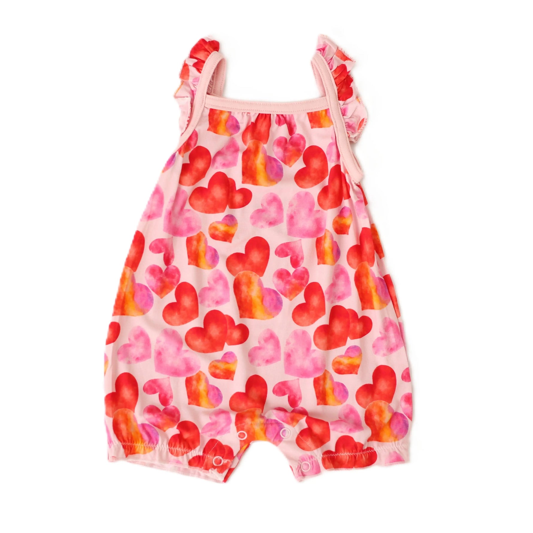 Bestaroo Love Hearts Bubble Romper Bamboo Fabric Baby Romper - 