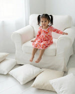 Bestaroo Love Hearts Long Sleeve Bamboo Dress For Toddlers Bestaroo - 