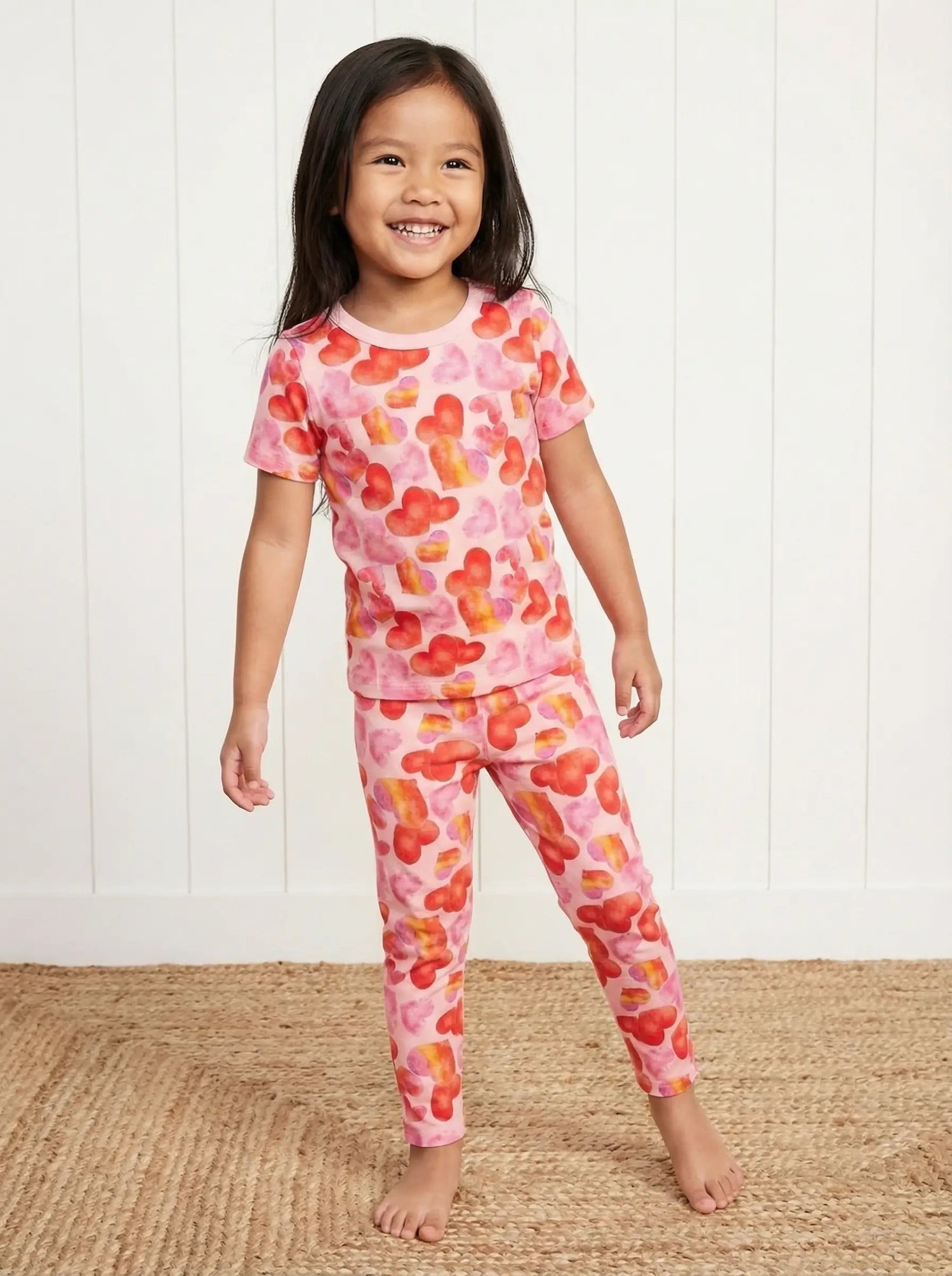Love Hearts S/S Pajama - Baby & Toddler Clothing, Nightwear, Child, Toddler, Pajamas | Everetts Place