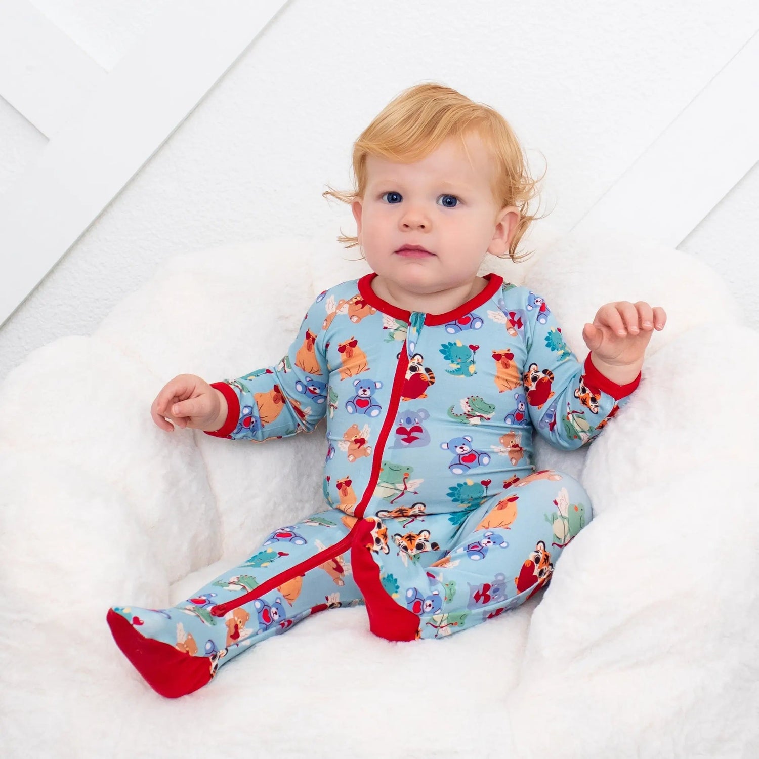 Love is in the Air Footie - Sleeve, Baby & Toddler Clothing, Red, Child, Textile | Everetts Place