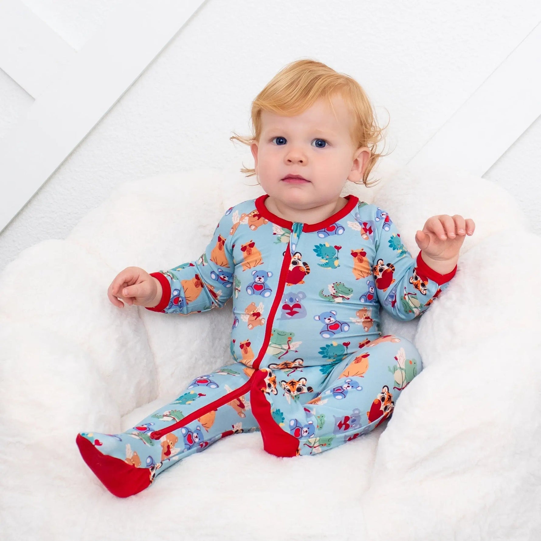 Love is in the Air Footie - Sleeve, Baby & Toddler Clothing, Red, Child, Textile | Everetts Place