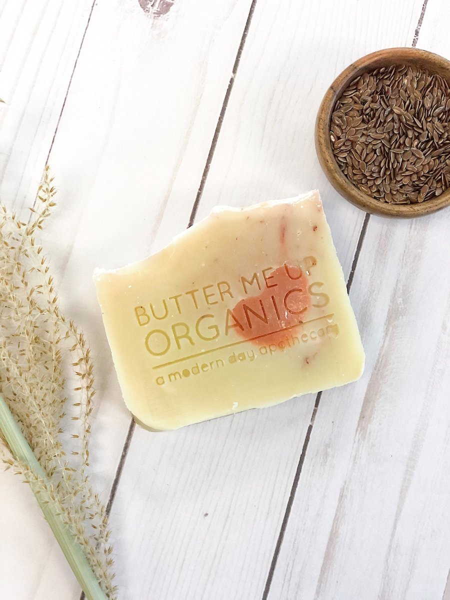 Butter Me Up Organics Love Soap Organic Moisturizing Soap with Hidden Heart for Self - Care - 