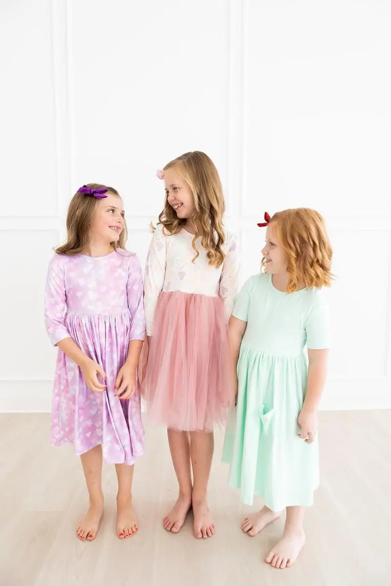 Mila & Rose ® Love Story 3/4 Sleeve Pocket Twirl Dress - 