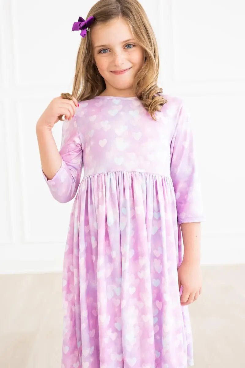 Mila & Rose ® Love Story 3/4 Sleeve Pocket Twirl Dress - 