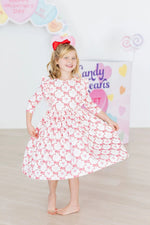 Mila & Rose ® Lovebug 3/4 Sleeve Ruffle Twirl Dress - 
