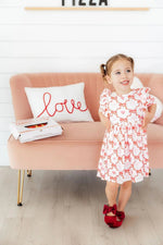 Mila & Rose ® Lovebug 3/4 Sleeve Ruffle Twirl Dress - 