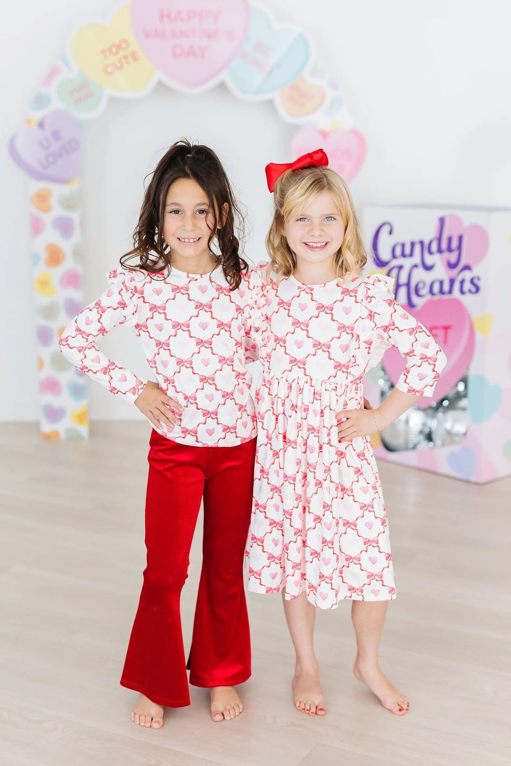 Mila & Rose ® Lovebug 3/4 Sleeve Ruffle Twirl Dress - 