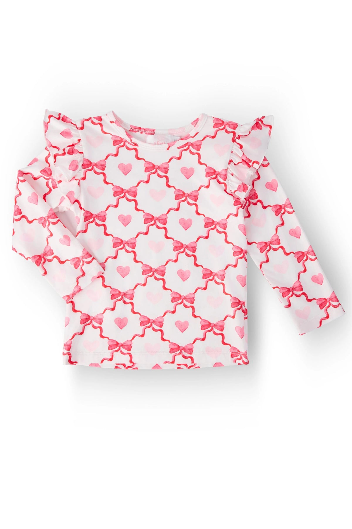 Lovebug L/S Ruffle Tee - Textile, Pink, Baby & Toddler Clothing, Pattern, Sweater | Everetts Place