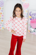 Mila & Rose ® Lovebug L/S Ruffle Tee - 