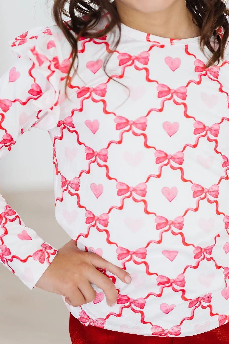 Mila & Rose ® Lovebug L/S Ruffle Tee - 