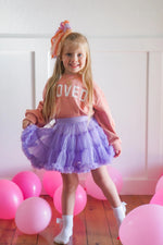 Little Joy Co. Loved Crewneck Sweatshirt - Red or Pink - 
