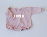 Little Joy Co. Loved Sweatshirt Romper - more colors - 