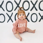 Little Joy Co. Loved Sweatshirt Romper - more colors - 