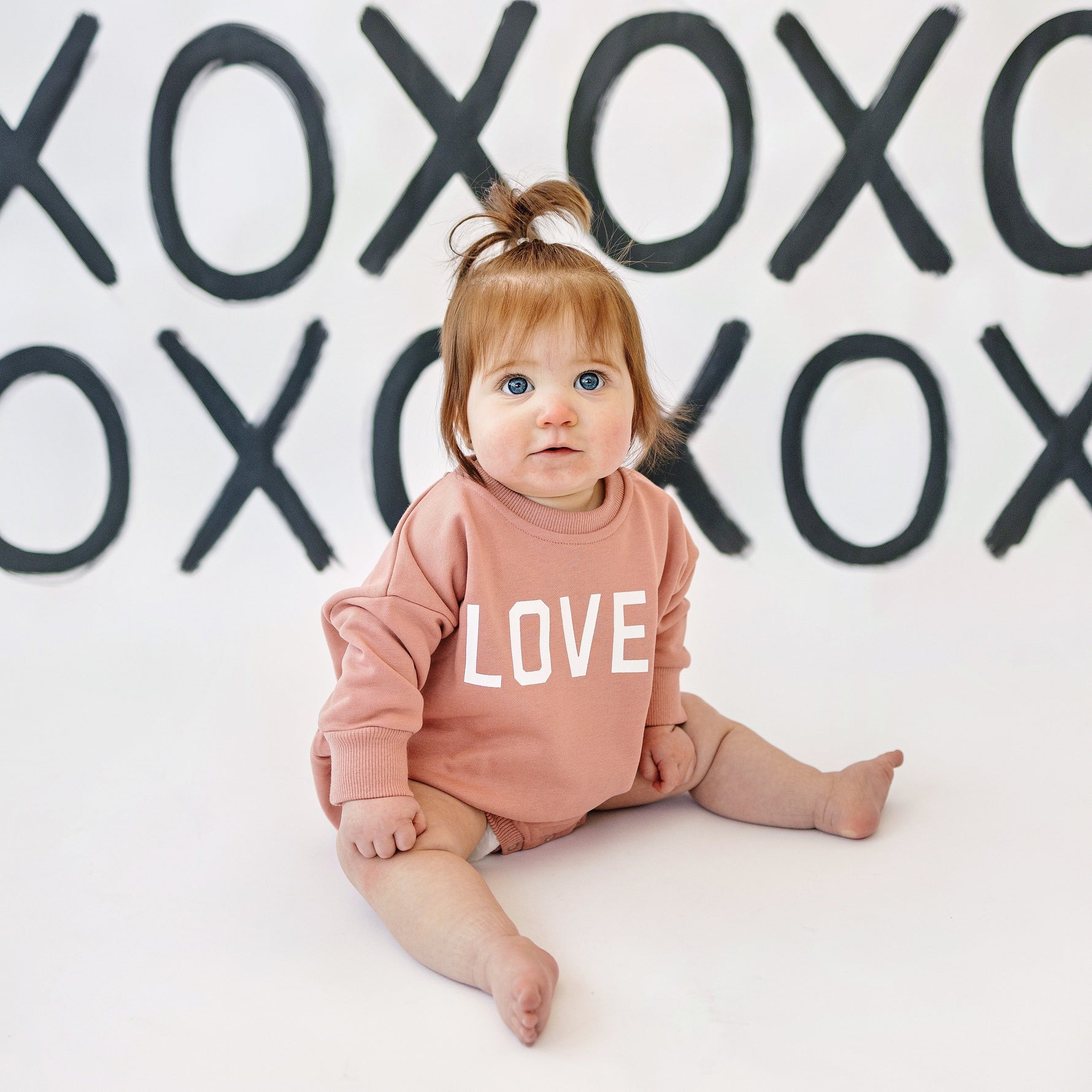 Little Joy Co. Loved Sweatshirt Romper - more colors - 