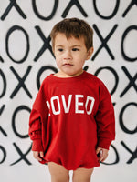 Little Joy Co. Loved Sweatshirt Romper - more colors - 