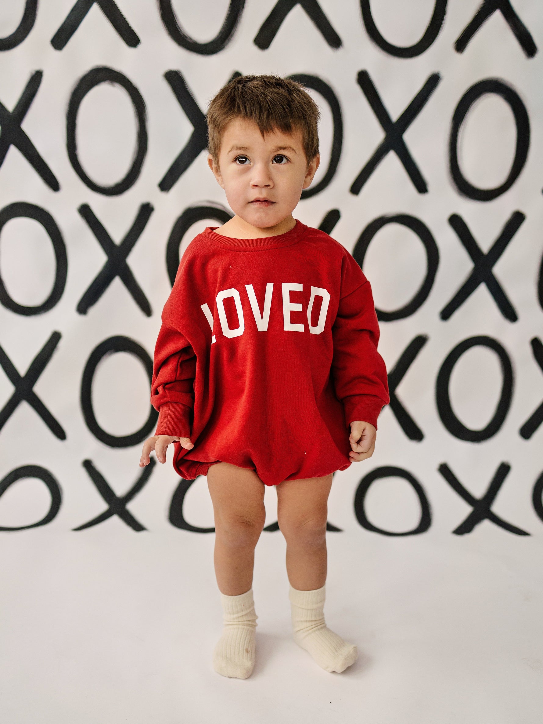 Little Joy Co. Loved Sweatshirt Romper - more colors - 