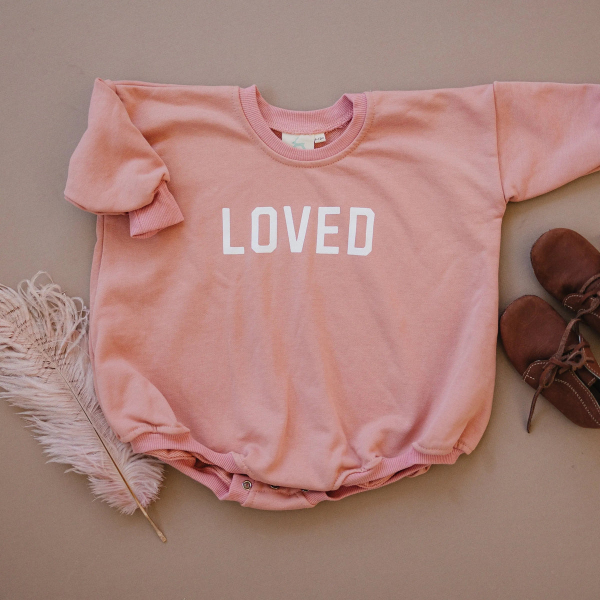 Little Joy Co. Loved Sweatshirt Romper - more colors - 
