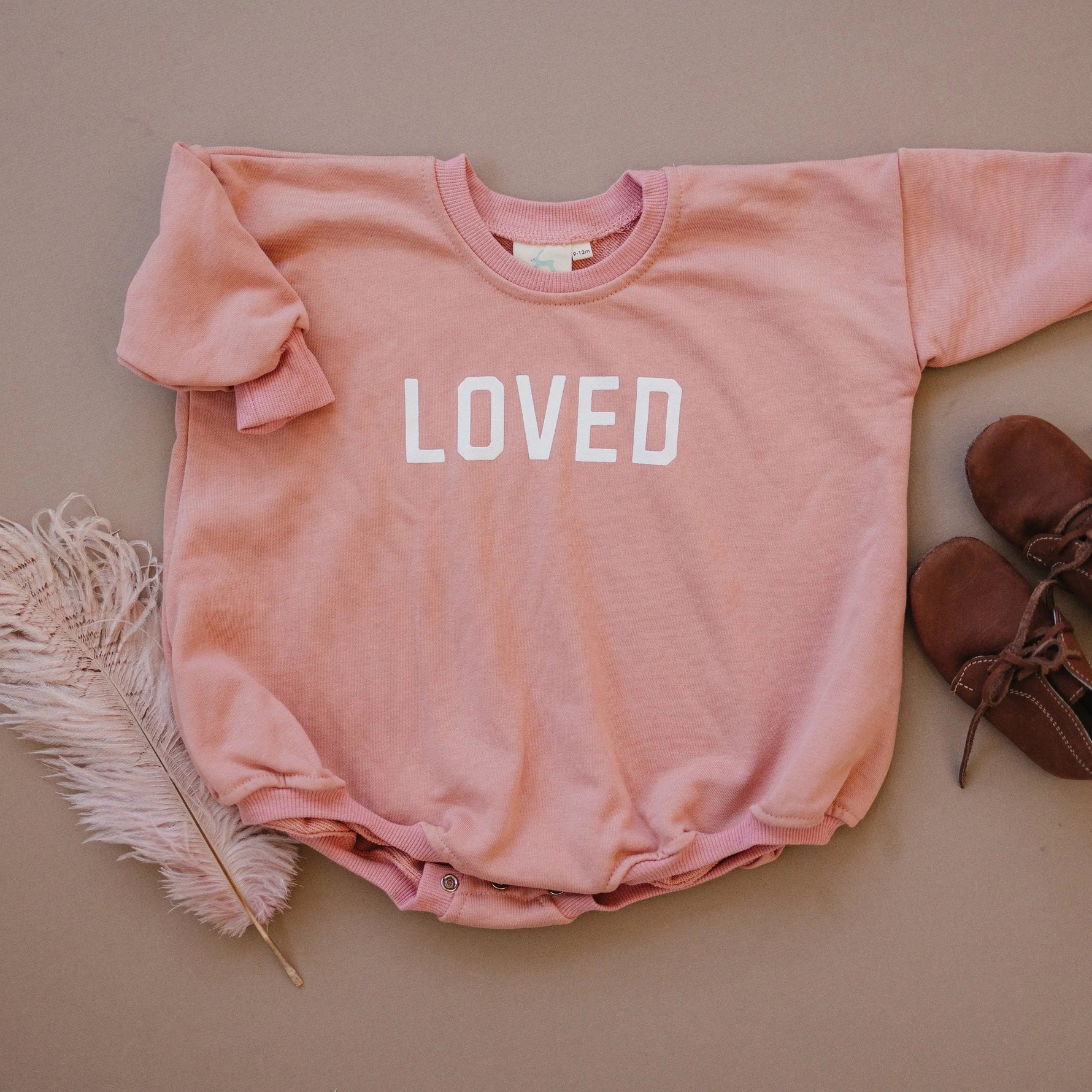 Little Joy Co. Loved Sweatshirt Romper - more colors - 