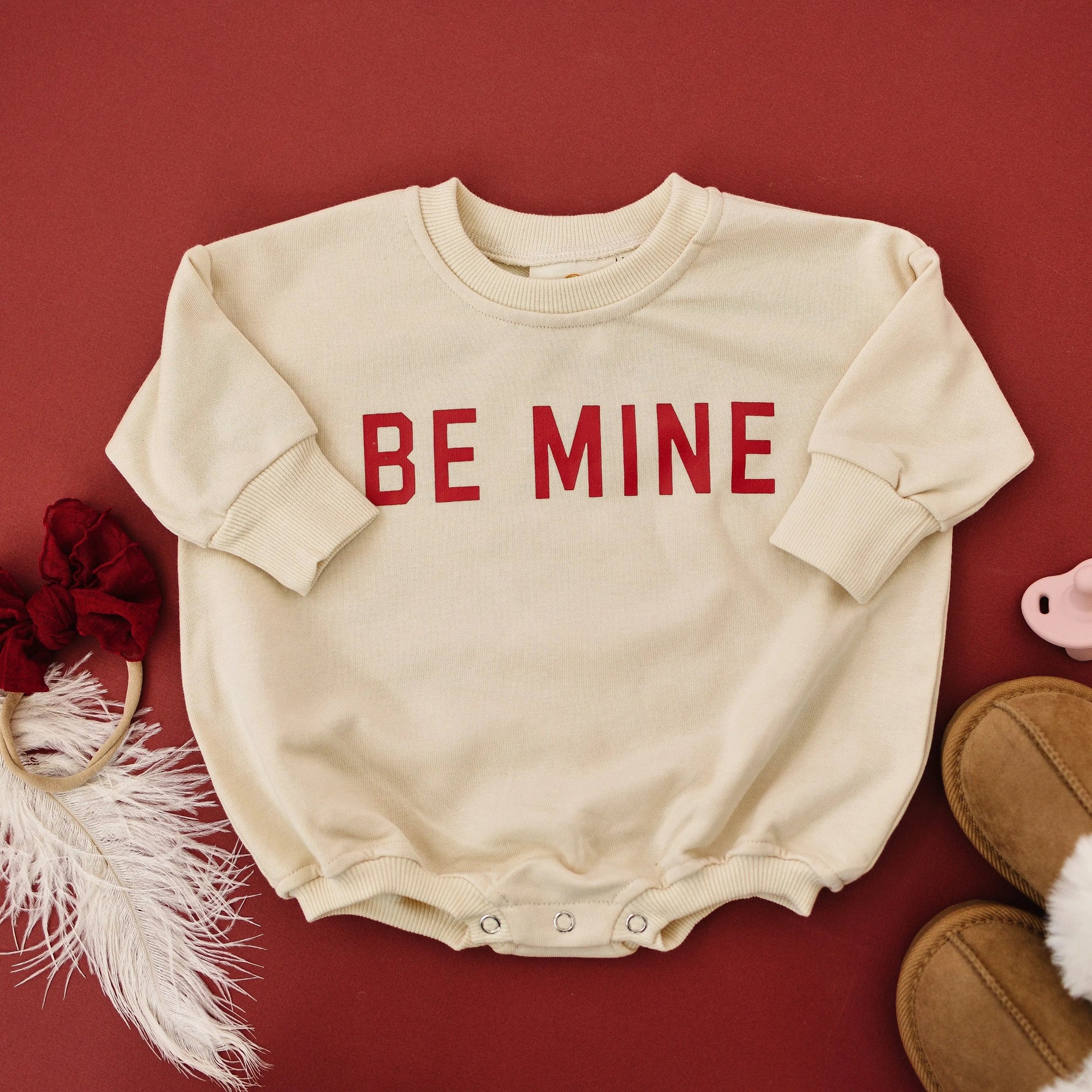 Little Joy Co. Loved Sweatshirt Romper - more colors - 
