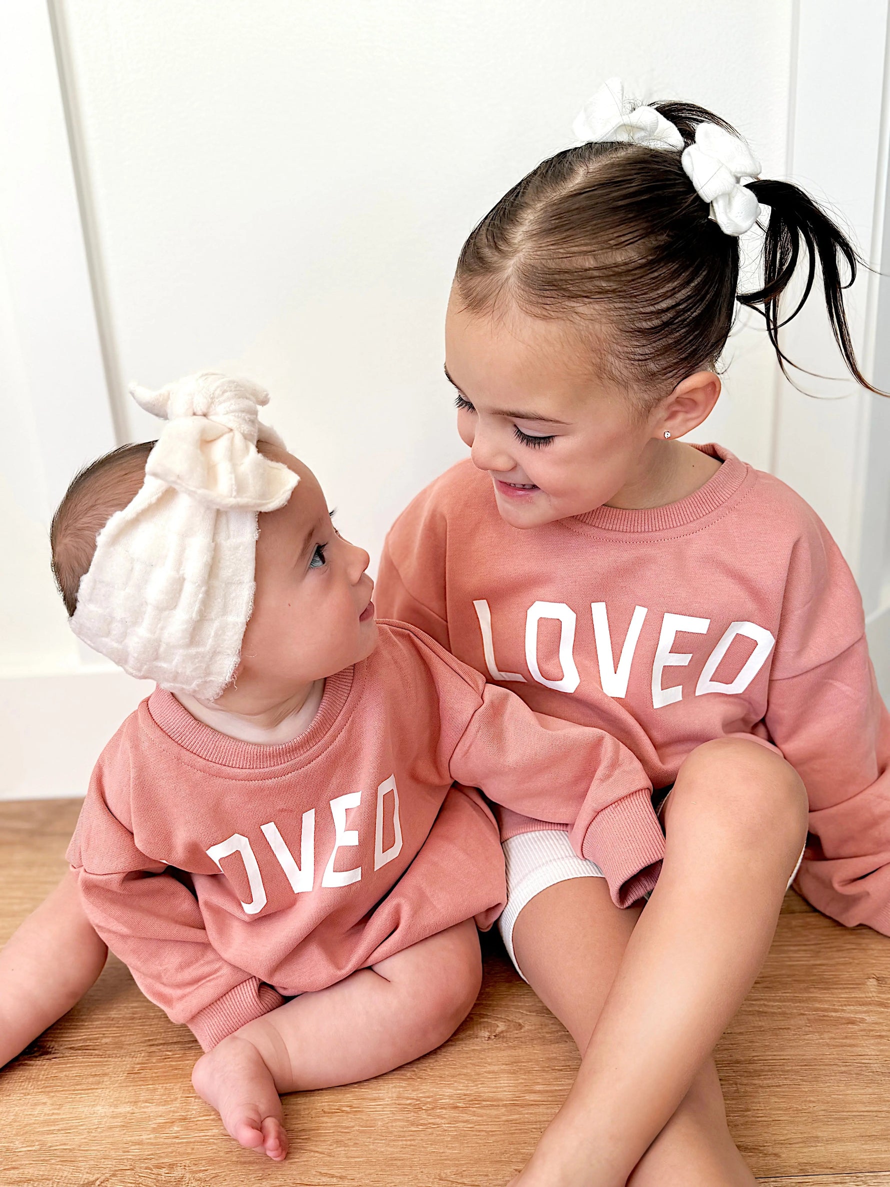 Little Joy Co. Loved Sweatshirt Romper - more colors - 