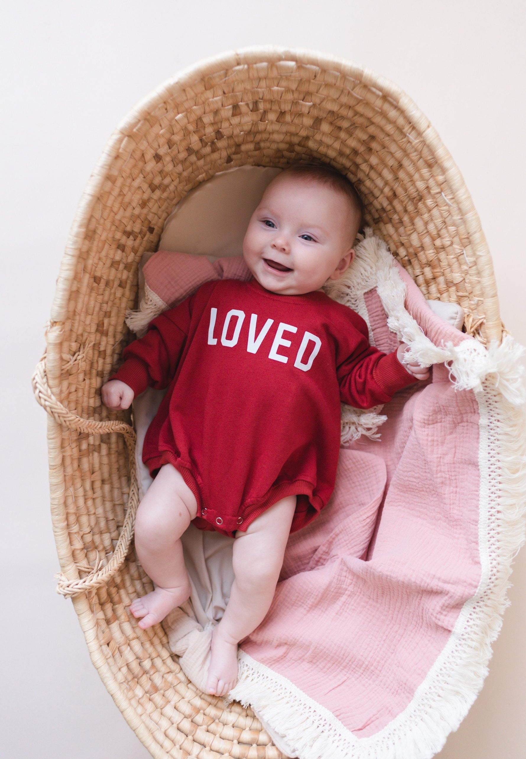 Little Joy Co. Loved Sweatshirt Romper - more colors - 