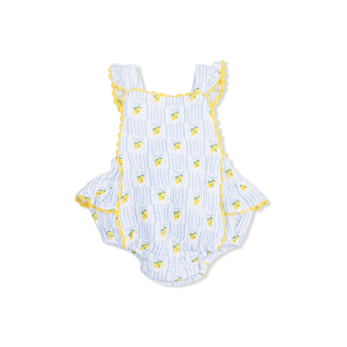 Angel Dear Lovely Lemons - Ric Rac Ruffle Sunsuit & Sun Hat - 