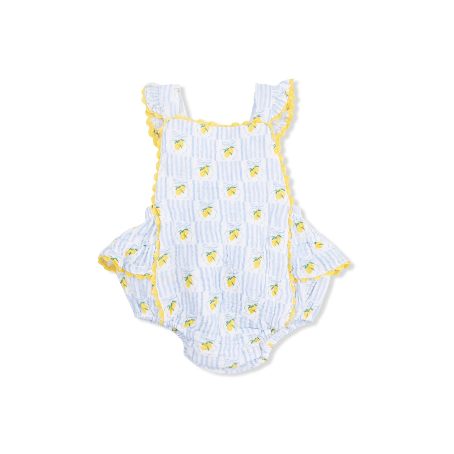 Angel Dear Lovely Lemons - Ric Rac Ruffle Sunsuit & Sun Hat - 