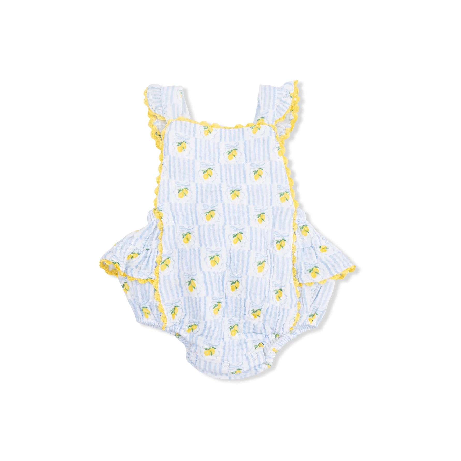Angel Dear Lovely Lemons - Ric Rac Ruffle Sunsuit & Sun Hat - 