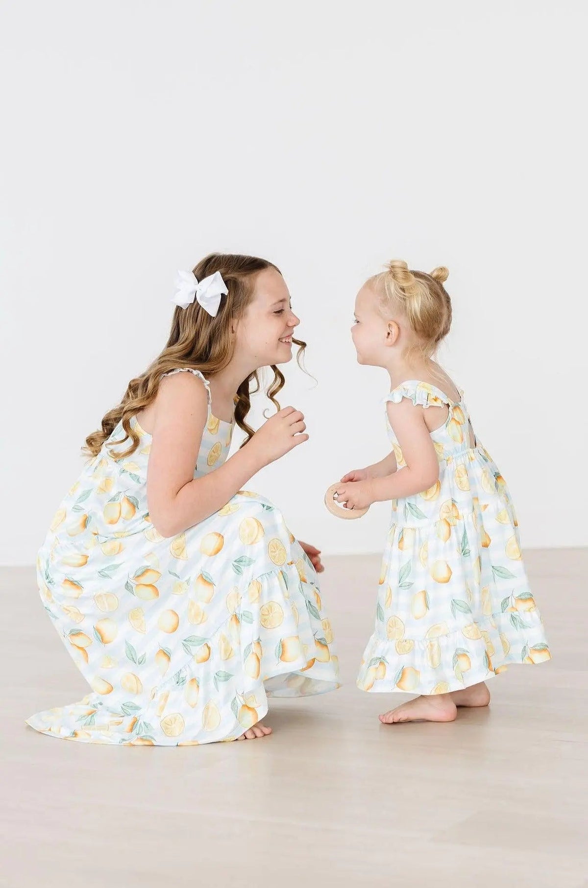 Mila & Rose ® Lovely Lemons Ruffle Maxi Dress - 