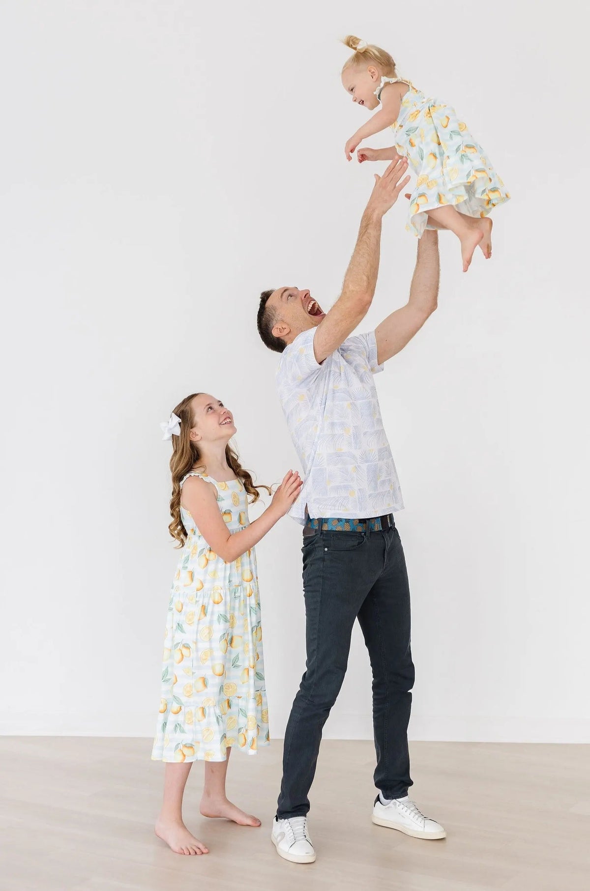 Mila & Rose ® Lovely Lemons Ruffle Maxi Dress - 