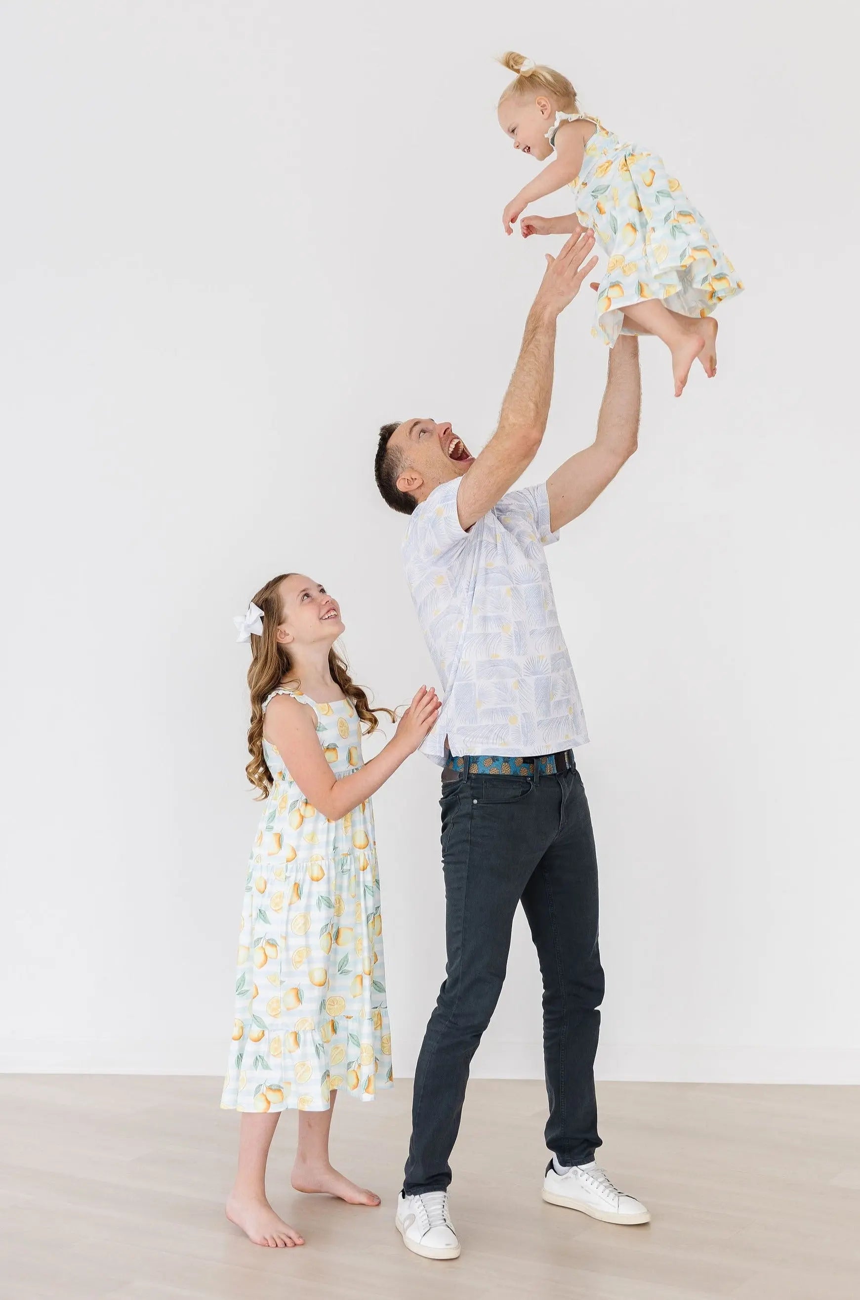 Mila & Rose ® Lovely Lemons Ruffle Maxi Dress - 