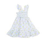 Angel Dear Lovely Lemons - Smocked Ruffle Sundress with Bloomer - 