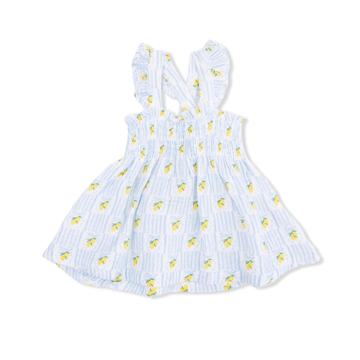 Angel Dear Lovely Lemons - Smocked Top with Bloomer & Sun Hat Set - 