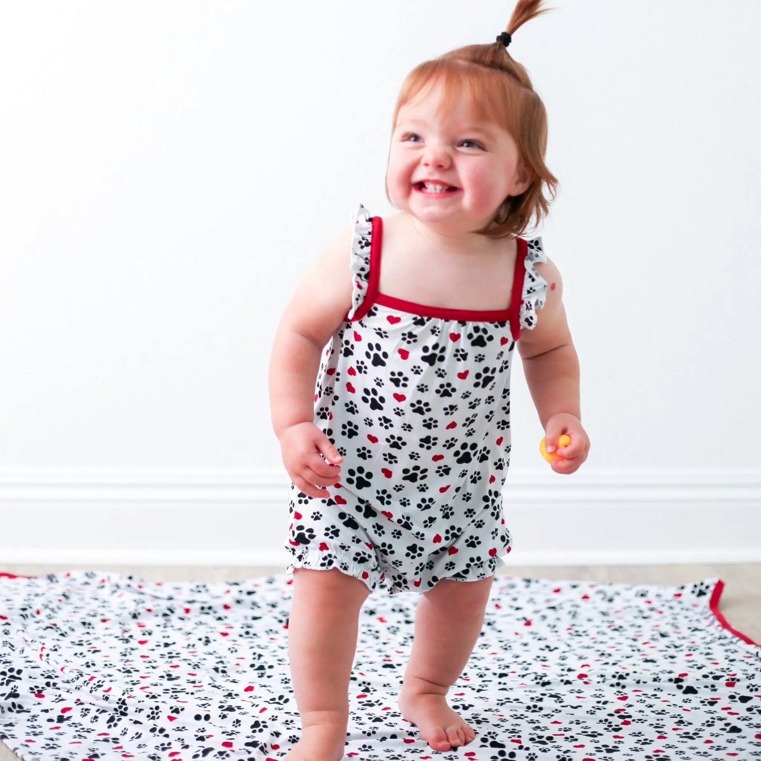 LovePup Bubble Romper - Baby & Toddler Clothing, Child, Textile, Facial expression, Pink | Everetts Place
