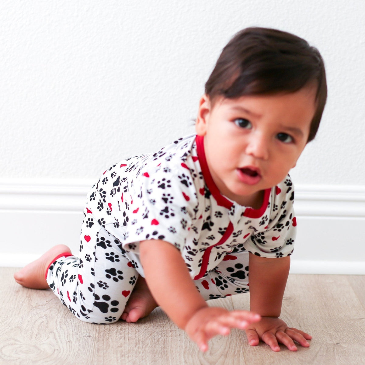 LovePup Bamboo Short Sleeve Romper by Bestaroo