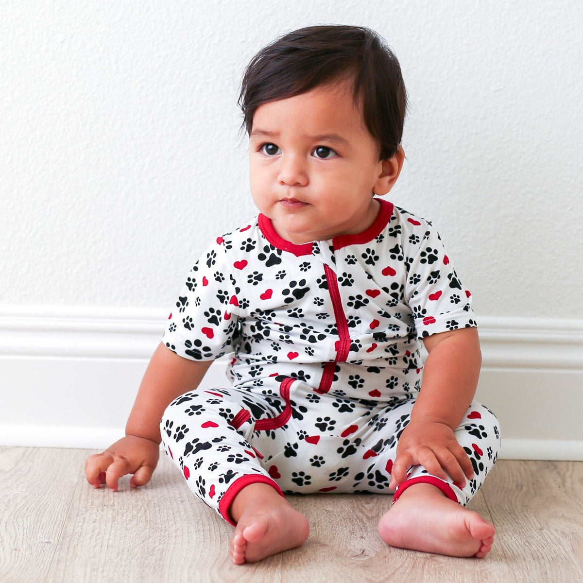 LovePup Bamboo Short Sleeve Romper by Bestaroo